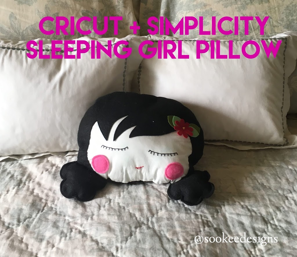 Cricut Maker + Simplicity Sleeping Girl Pillow