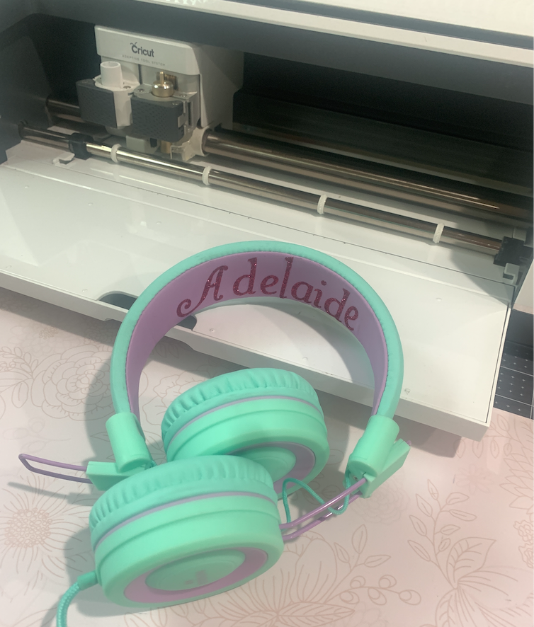 Cricut Made Personalized Masks and Headphones for Back to School